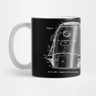 Train Patent Blueprint 1939 Locomotive Design Mug